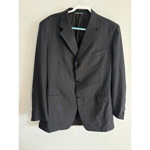Canali Proposta Pinstripe Blazer Sport Coat Wool Made in Italy XL‎